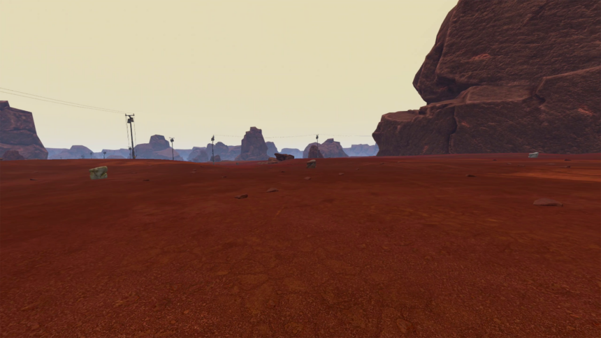 The surface of Mars in Grim is very dull.