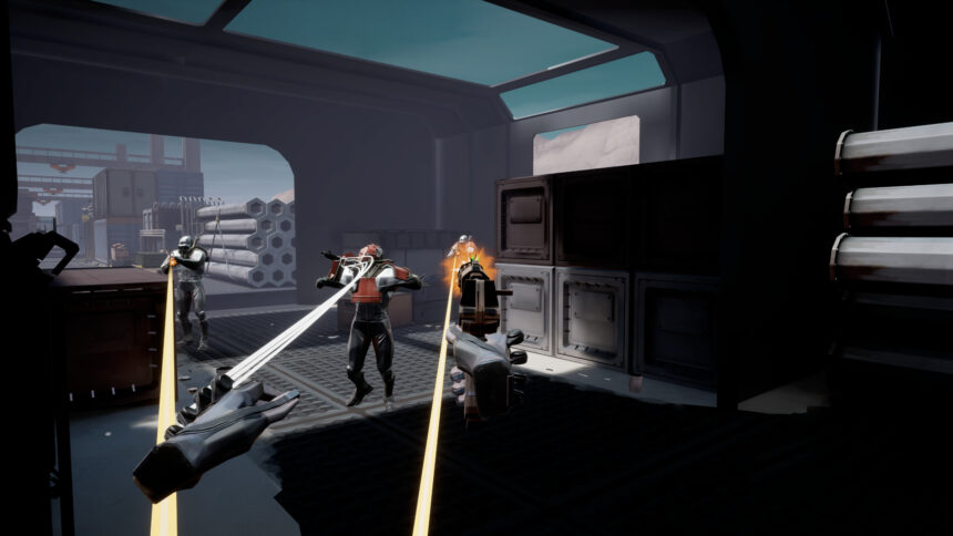 The grappling hooks in The Burst can also be used in combat.