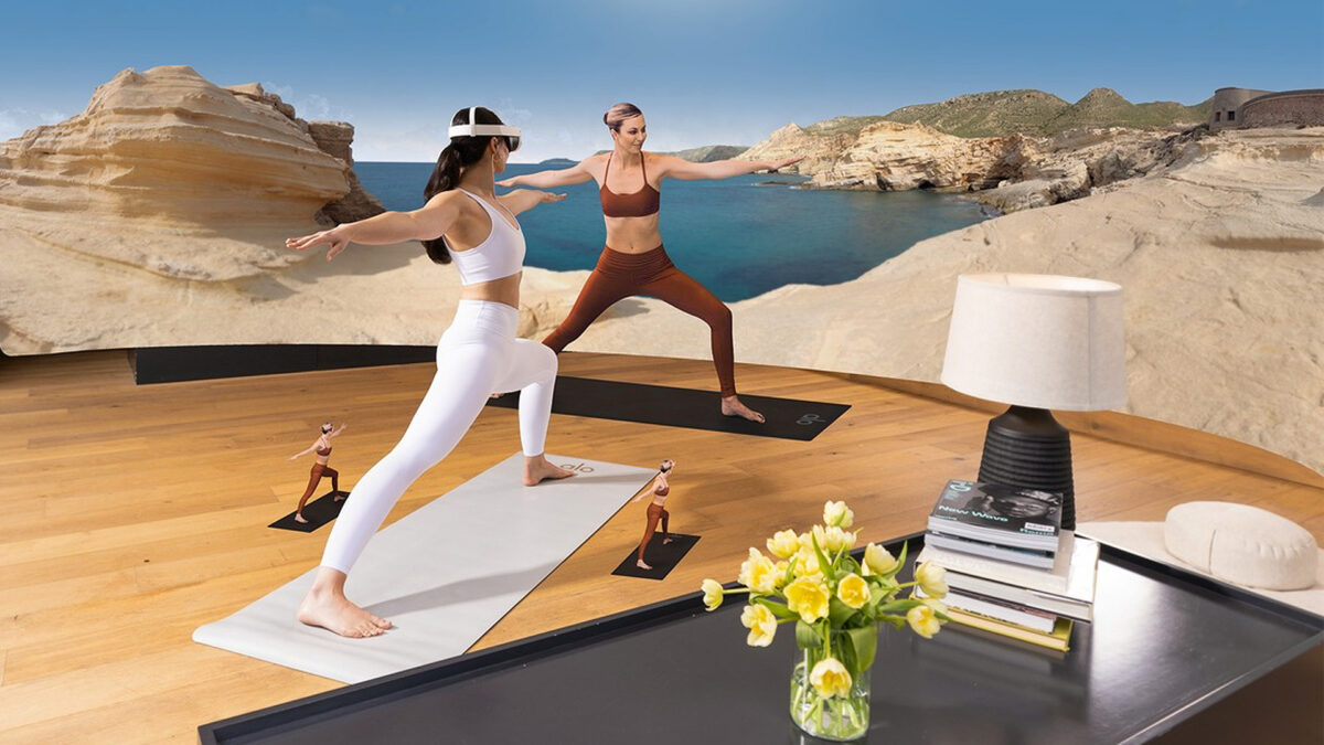 I had a yoga class on Quest with realistic-looking mixed reality instructors