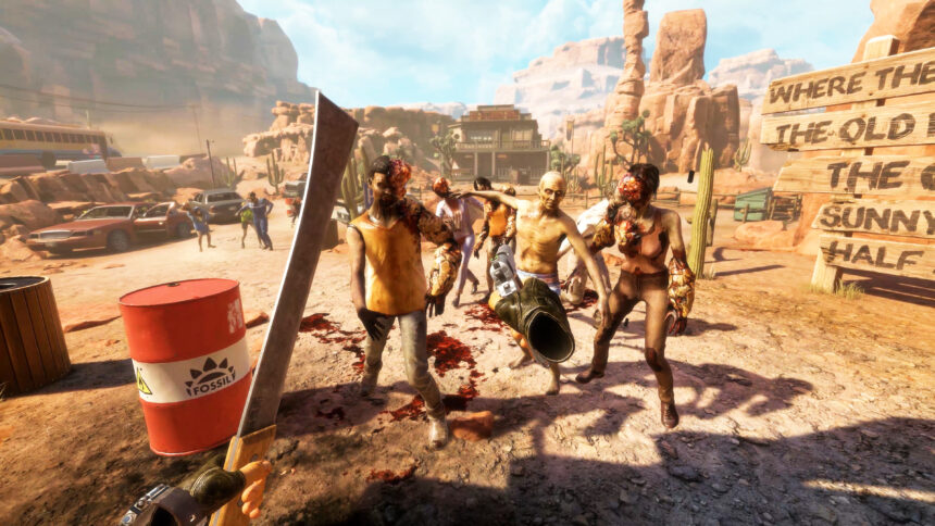 One of the new features in the Arizona Sunshine remake are the melee weapons.