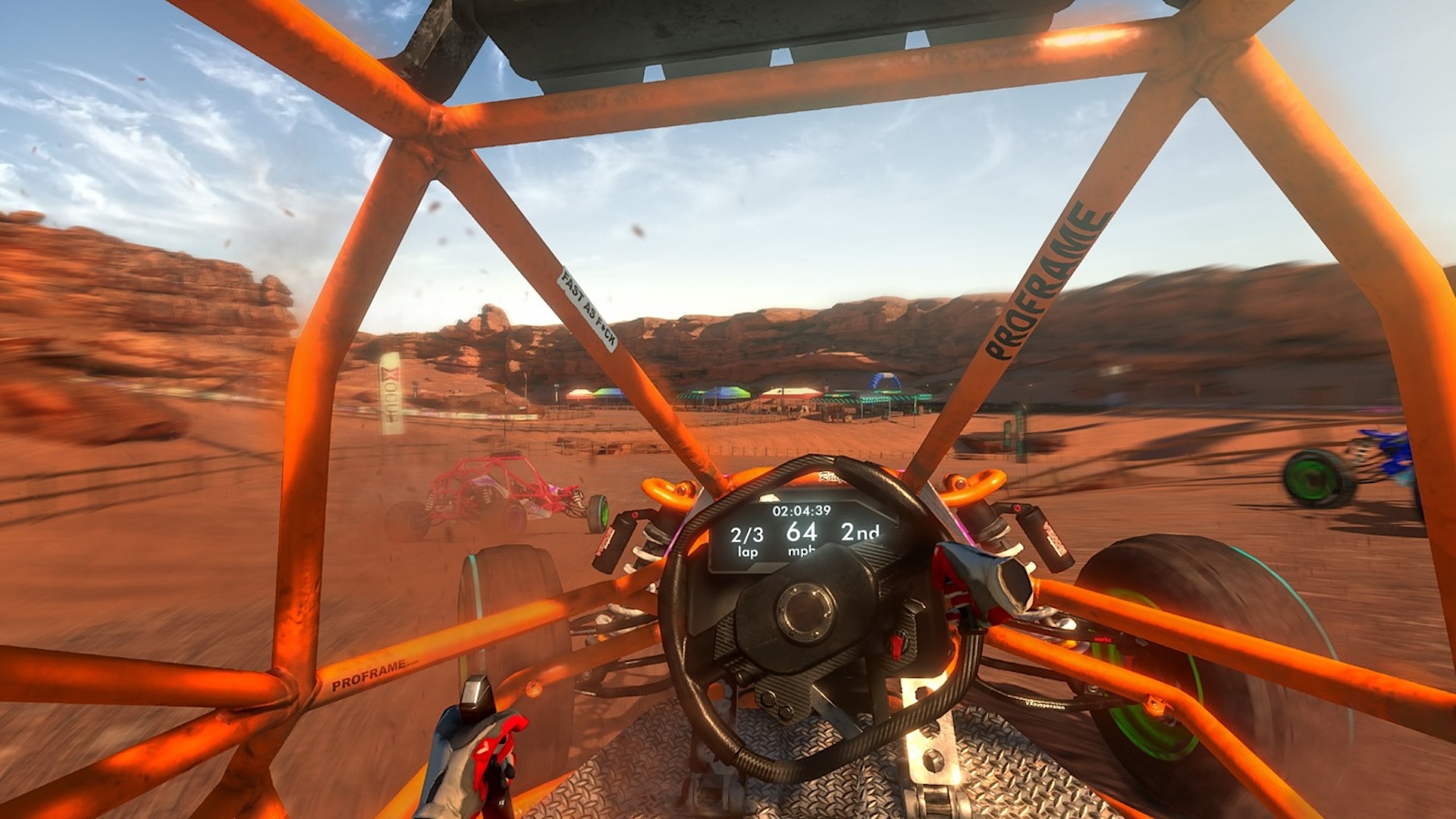 Hands-on with EXOcars on Quest 3: A fully-flegded VR racing game 