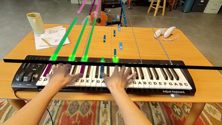 PianoVision is a fun way to learn to play the piano.