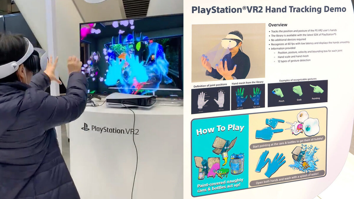 Sony shows off hand tracking for Playstation VR 2