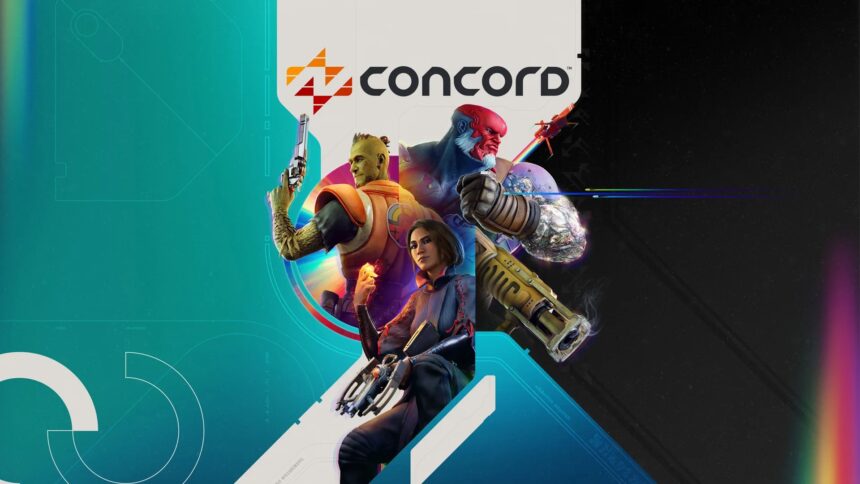 The Keyart to the game Concord.