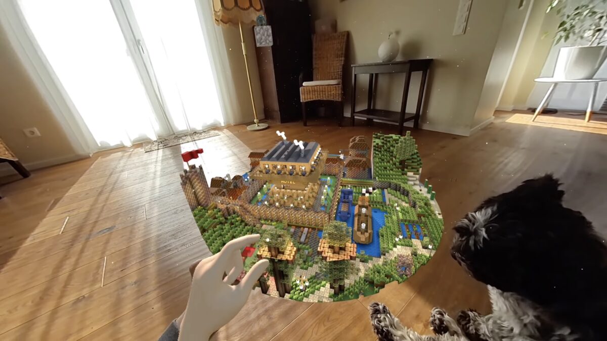 There is a mixed reality clone of Minecraft for Quest and we tried it