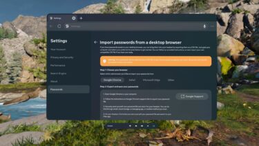 Meta Quest Browser now lets you import passwords