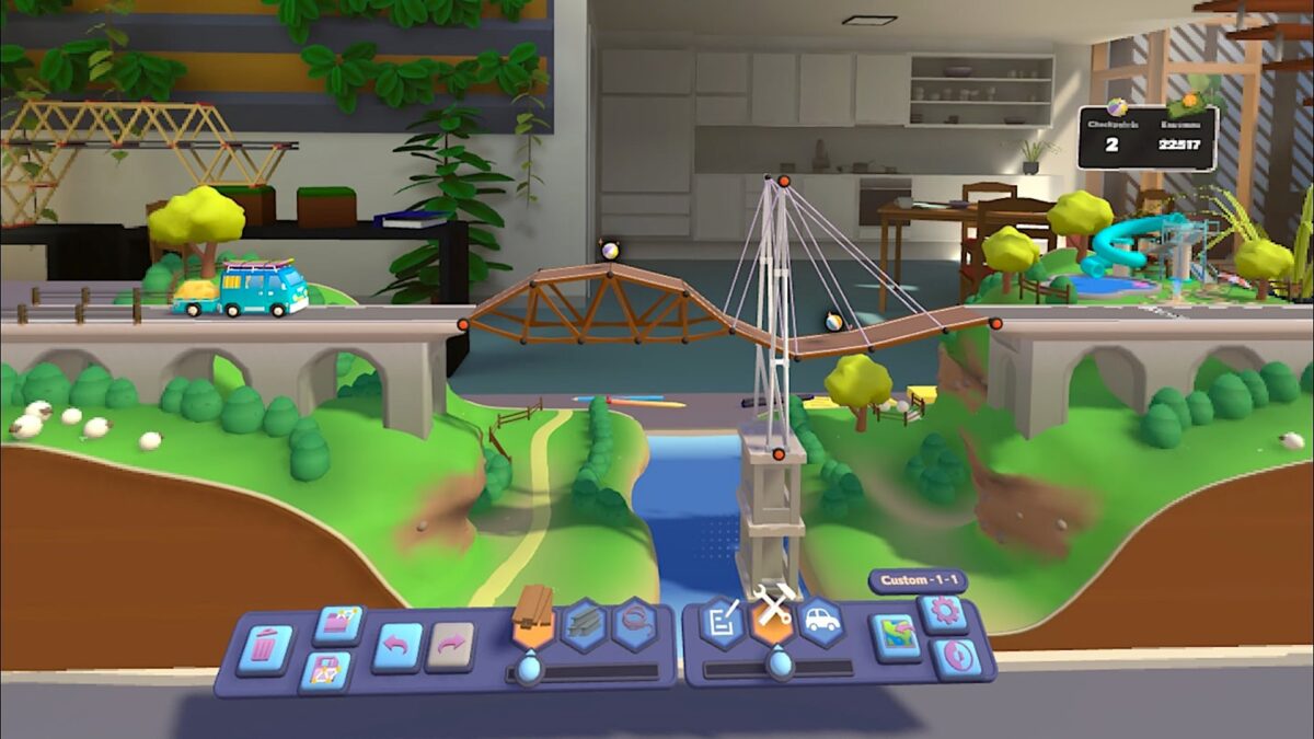 I've played the mixed reality version of Bridge Constructor and it's excellent