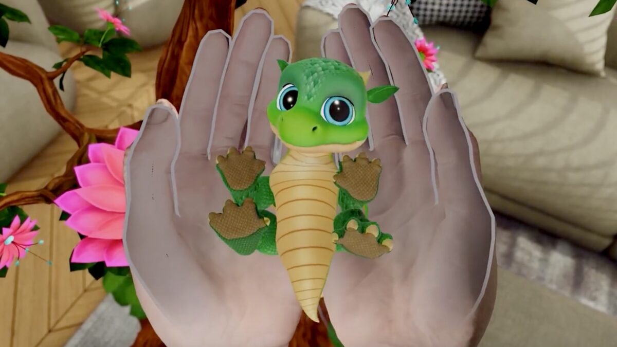 Quest 3: Eggy lets you raise a dragon baby in your home